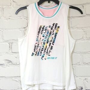 Gym top w/ built in sports bra: Girls XL